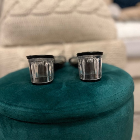 Heeled clear and rhinestone pumps - Picture 3 of 3